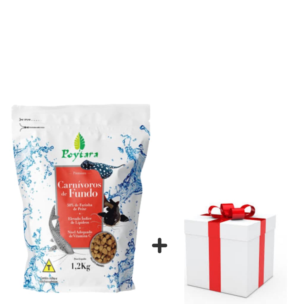Poytara Carnívoro De Fundo 1,2kg Ração Tam G P/peixes Jumbo