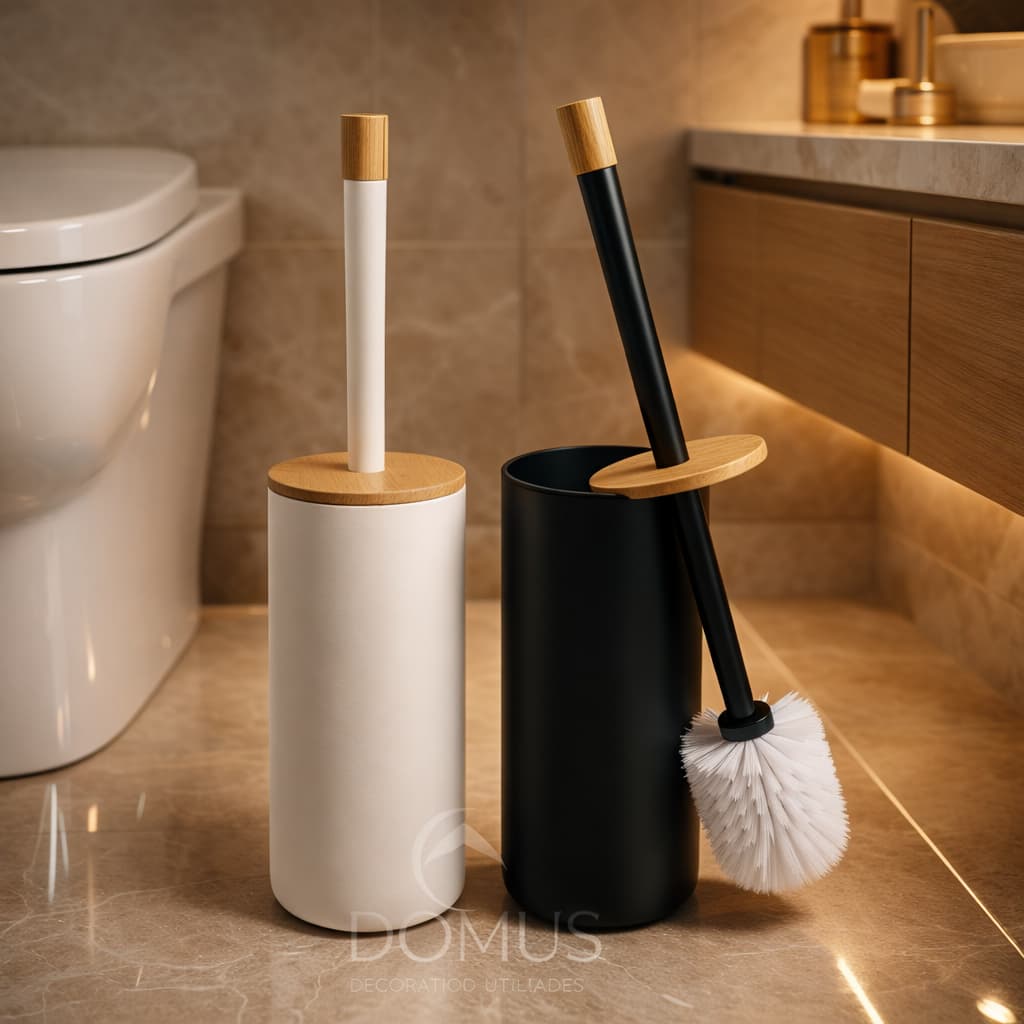 Limpeza  Sanitária Escova Higienização Vaso Em Aço Inox C/ Suporte