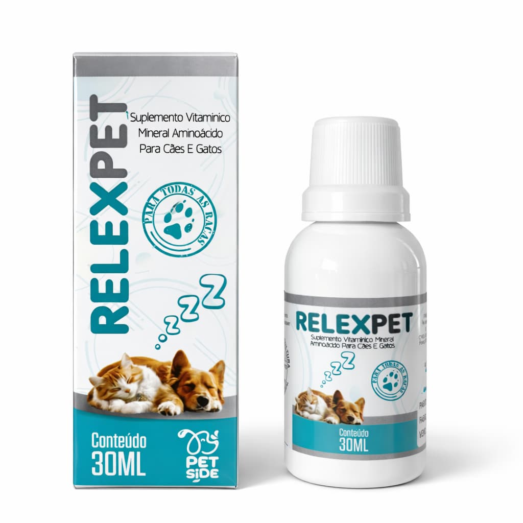 Calmante Natural para Cachorro Gatos Suplemento Acalma Ansiedade Latidos Stress