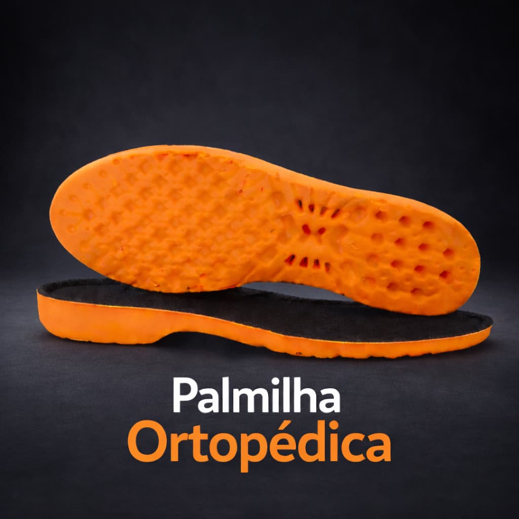 Palmilha em Gel PU 1 Par Ortopédica Anatômica Extra Macia Anti Impacto para Coturnos e Botas