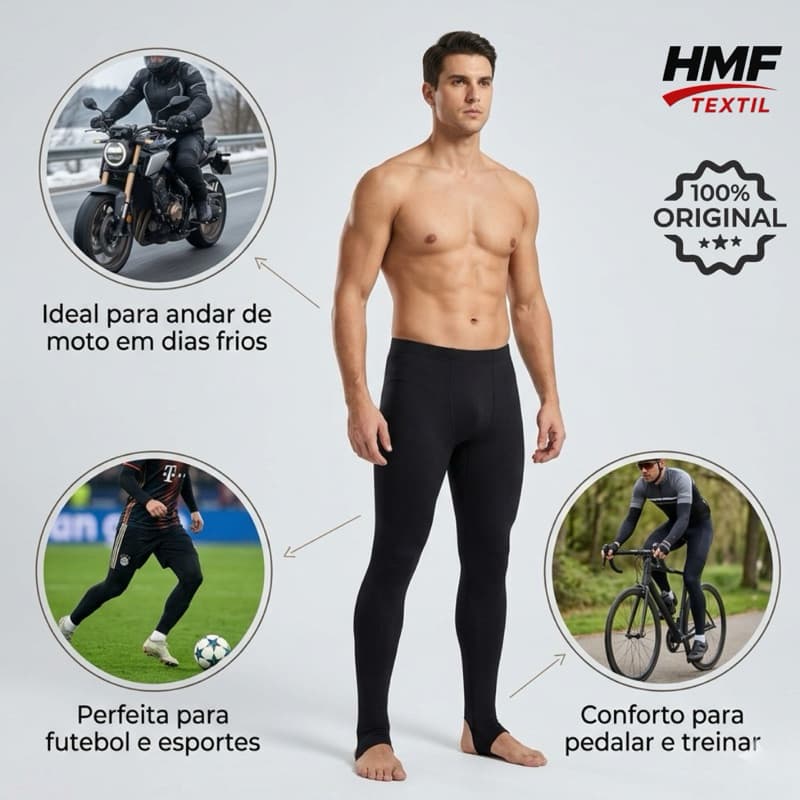 Calça Térmica Segunda Pele Motoqueiros Motoboy Peluciada