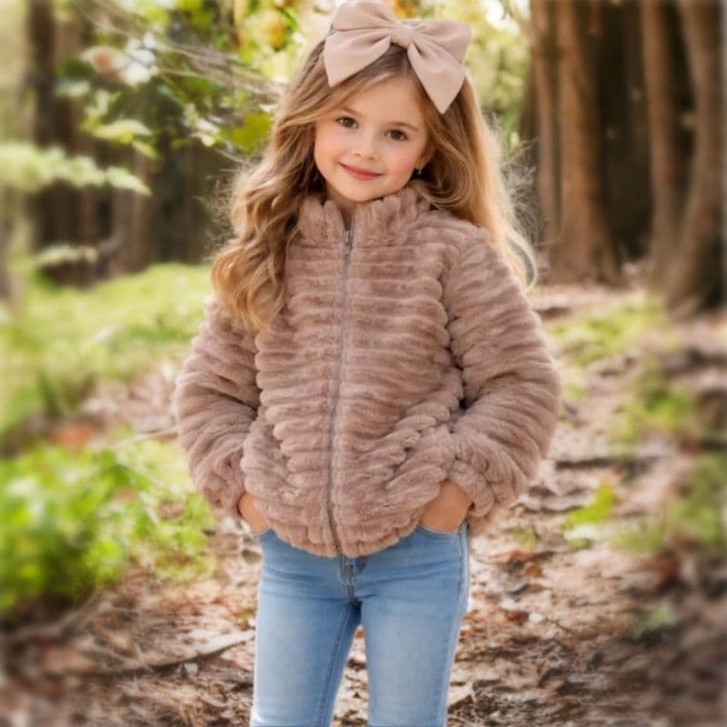 Casaco de Inverno Menina e Menino Teddy Puff Fofinho Infantil Blogueira Jaqueta Blusa de Frio Inverno Agasalho Quente