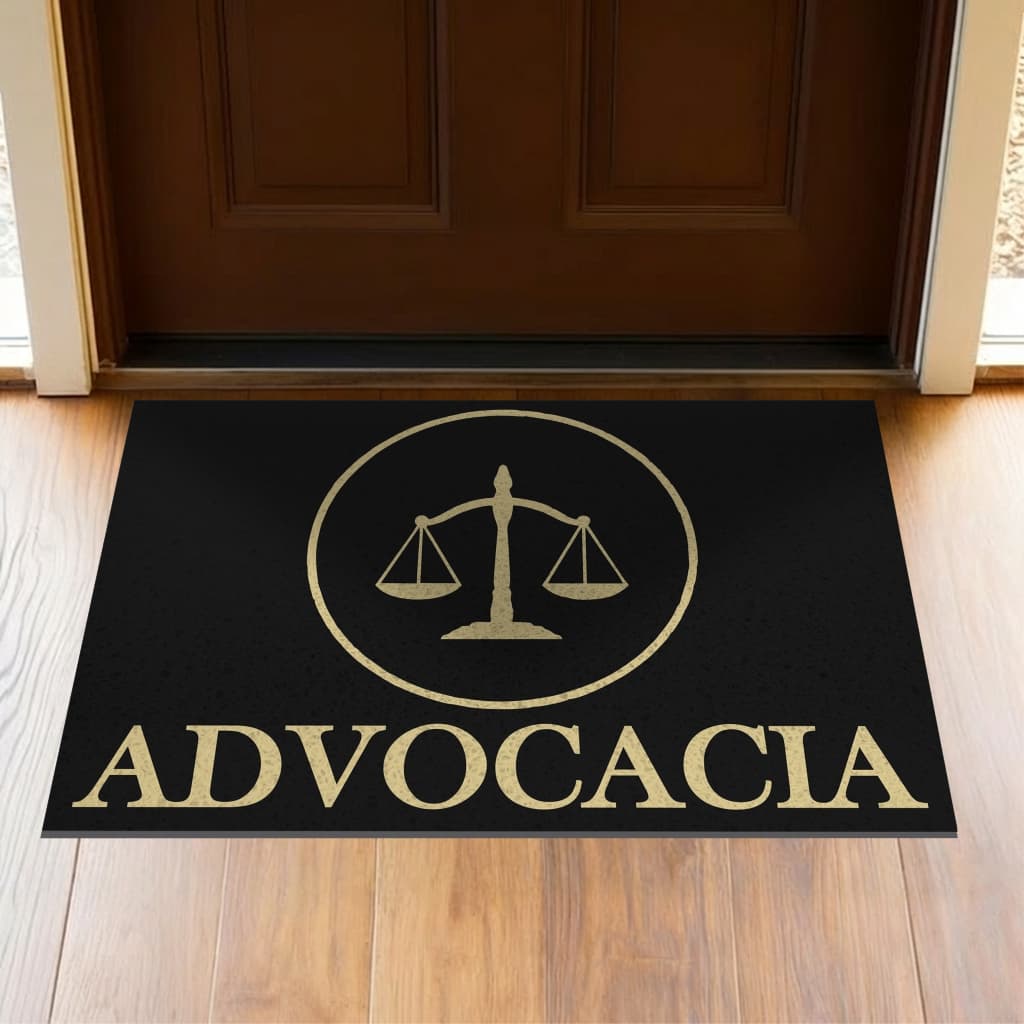 Tapete Capacho Para Porta Divertido Advocacia CA144