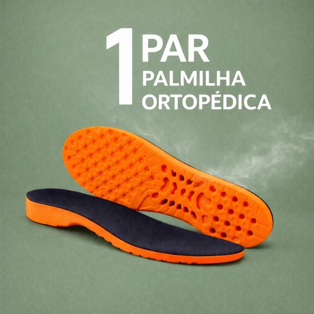 Palmilha Anatômica Grossa Em Gel Conforto Para o dia a dia