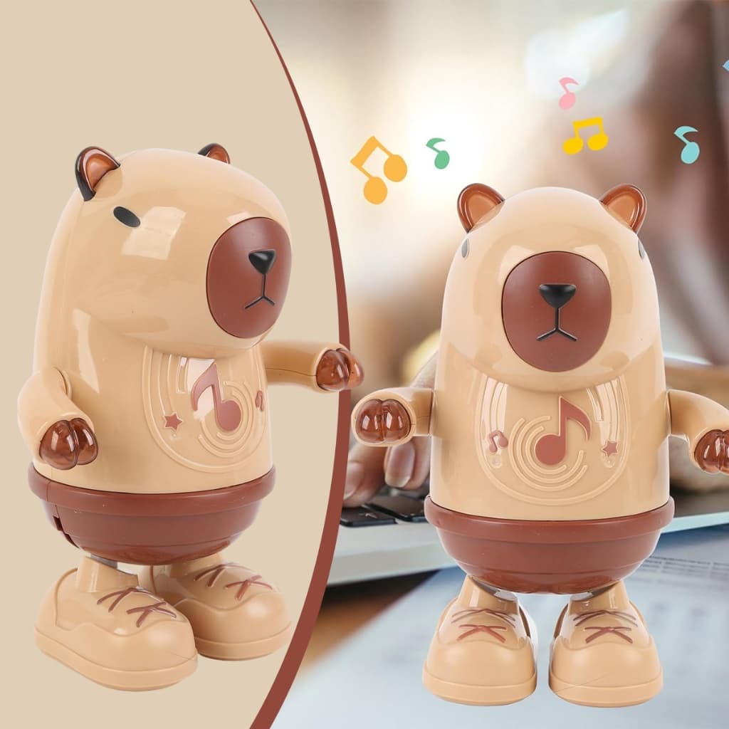 Capivaras Dançantes com Luzes LED, Som e Música | Brinquedo Divertido para Bebês e Crianças Pequenas