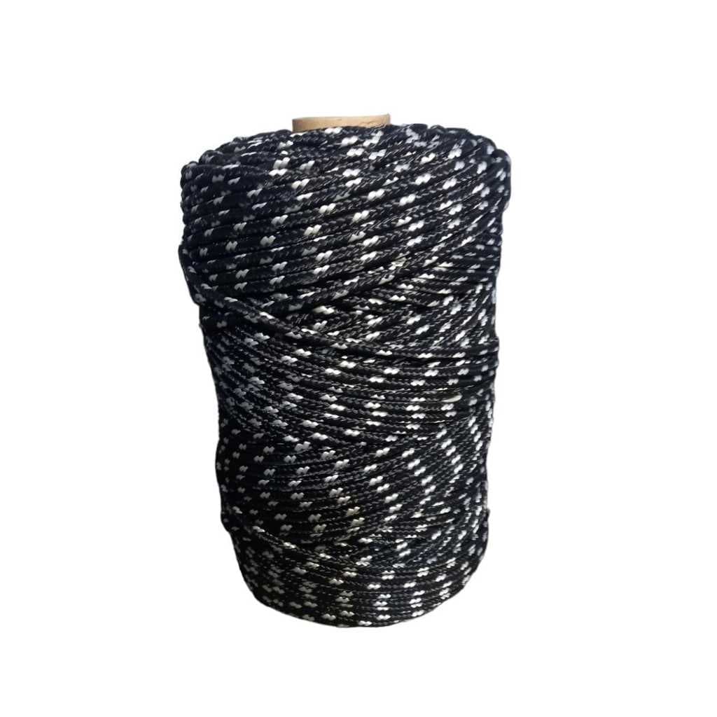 Rolo Corda 8mm Flexível Trançada Resistente Amarração Carretinha balanço Camping Carga Caminhão