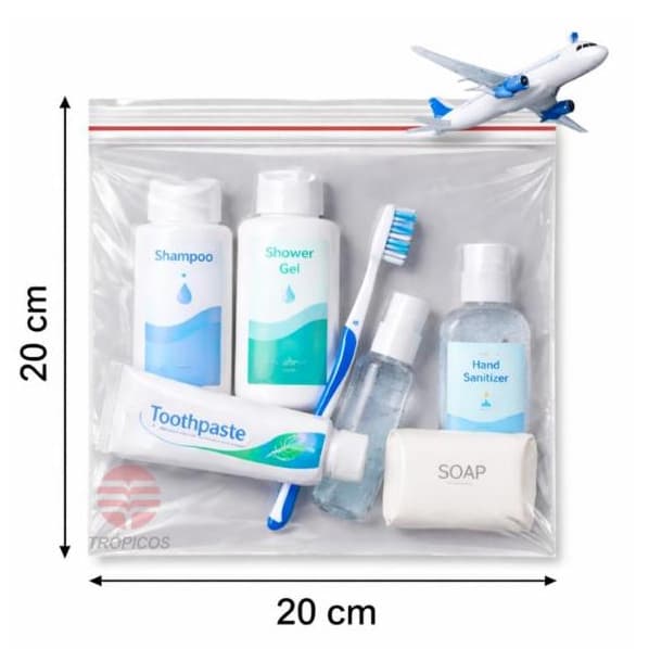 Saco ZIP LOCK 20X20  (ideal para viagem)