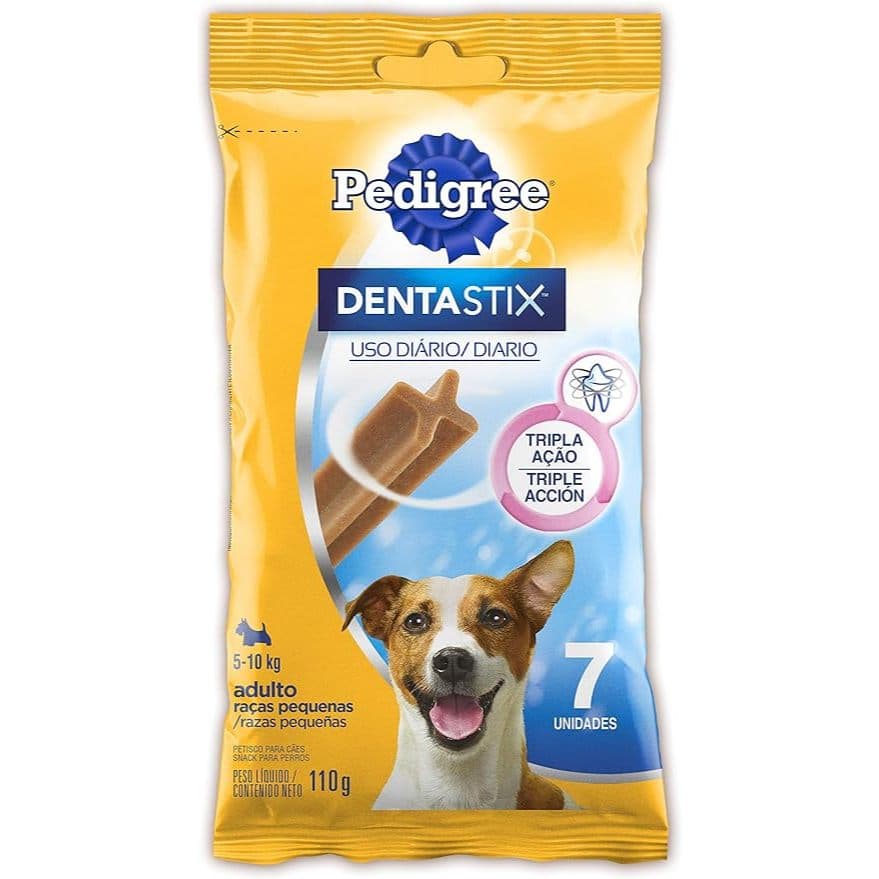 Pedigree Dentastix Raças Pequenas 110g 7 Sticks Petisco Oral para Cães