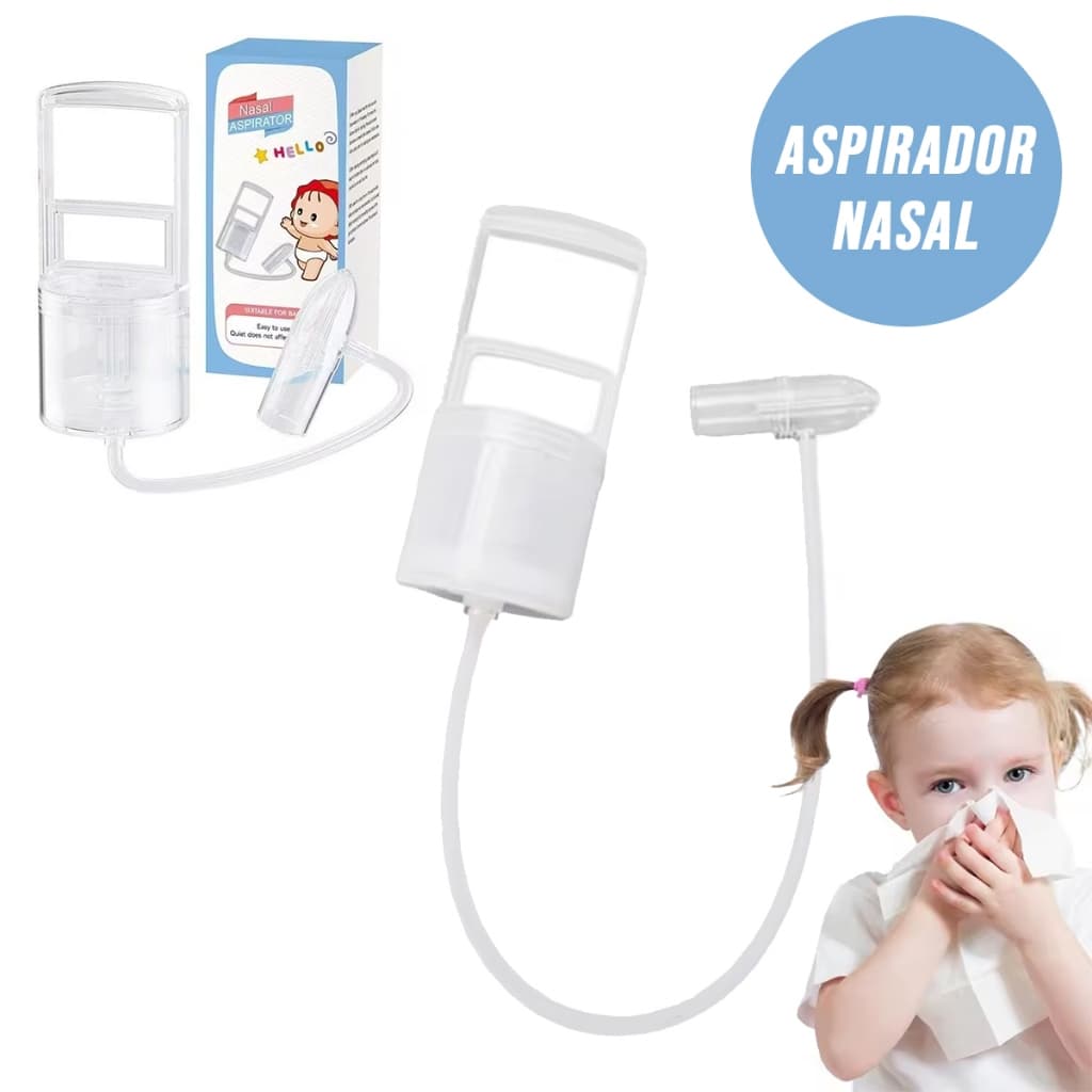 Higienizador Aspirador Nasal Infantil Portátil Manual Para Bebês - Alívio Imediato
