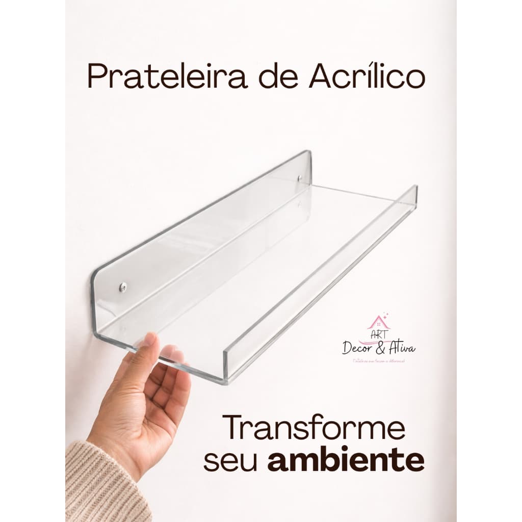 Prateleira de Acrílico Flutuante