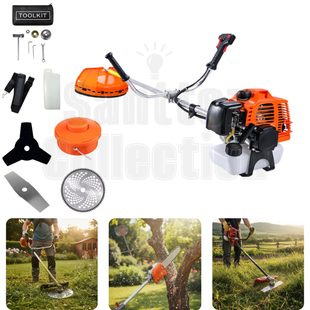 Roçadeira Nakasaki Multifuncional 75cc Á Gasolina Profissional Completa com Acessórios