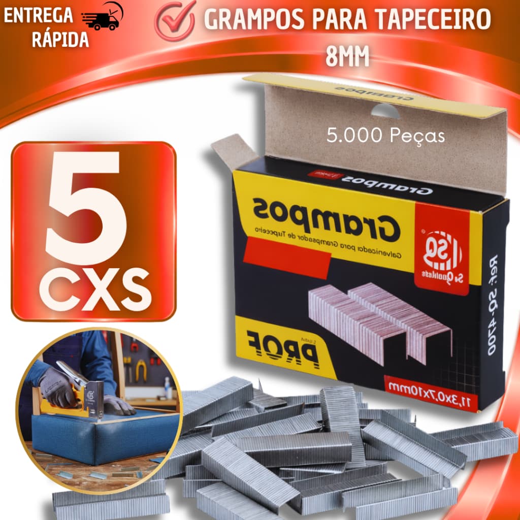 Grampos para Grampeador – Alta Resistência e Fixação Segura Grampos Metálicos Ideal para Escritório escola e Dia a Dia