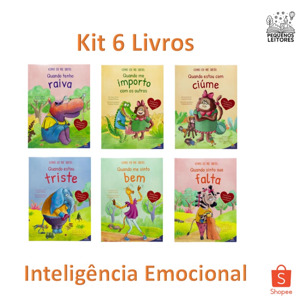 Kit 6 Livros Como Eu Me Sinto II – Inteligência Emocional Infantil e Empatia