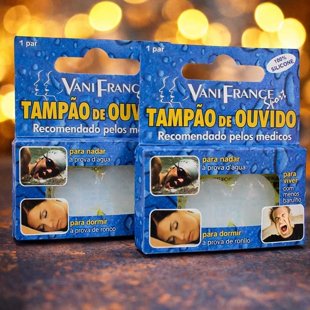 2x Tampão de Ouvido Silicone Anti Ruído Dormir Nadar Proteção Auditiva Reutilizável