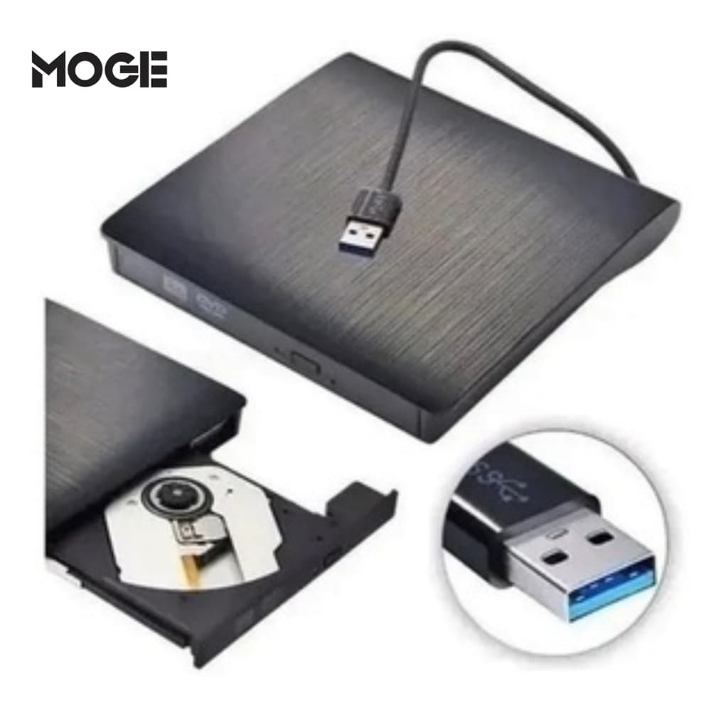 Leitor Gravador CD DVD Externo USB 3.0 Slim Portátil | Knup KP-LE300