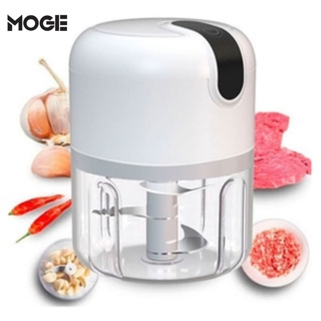 Mini Processador Triturador Elétrico Sem Fio USB 200ml | Alho e Cebola | Portátil