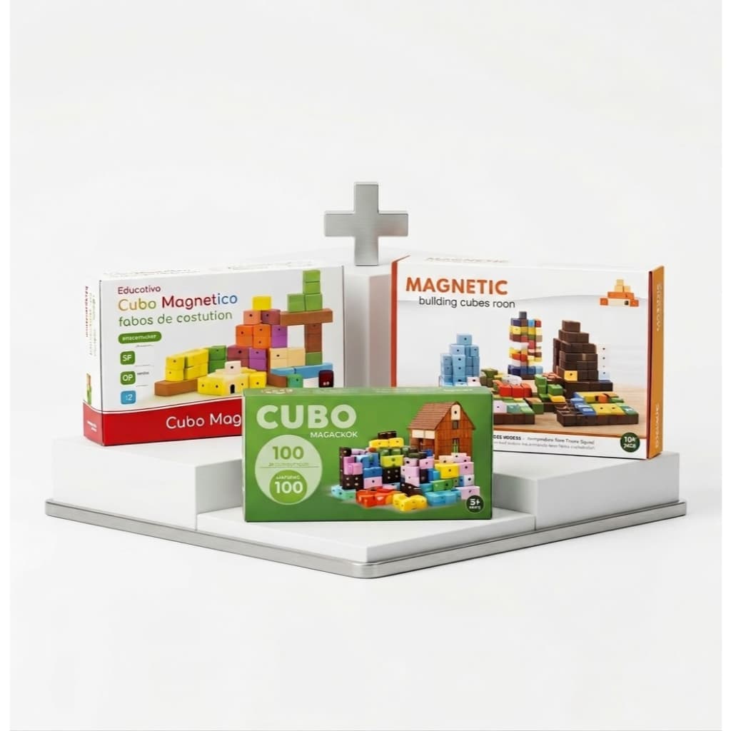 Blocos Magneticos De Montar Construção 96/148/192/296/384 Meninos e Meninas Brinquedo Blocos