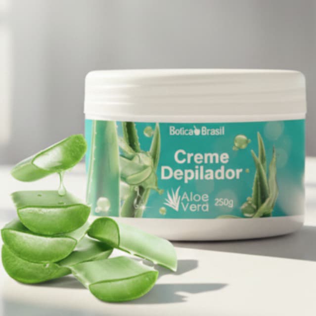 Kit Depilação Creme depilador Gel Creme Depilatório Aloe Vera - Botica Brasil Lucy's