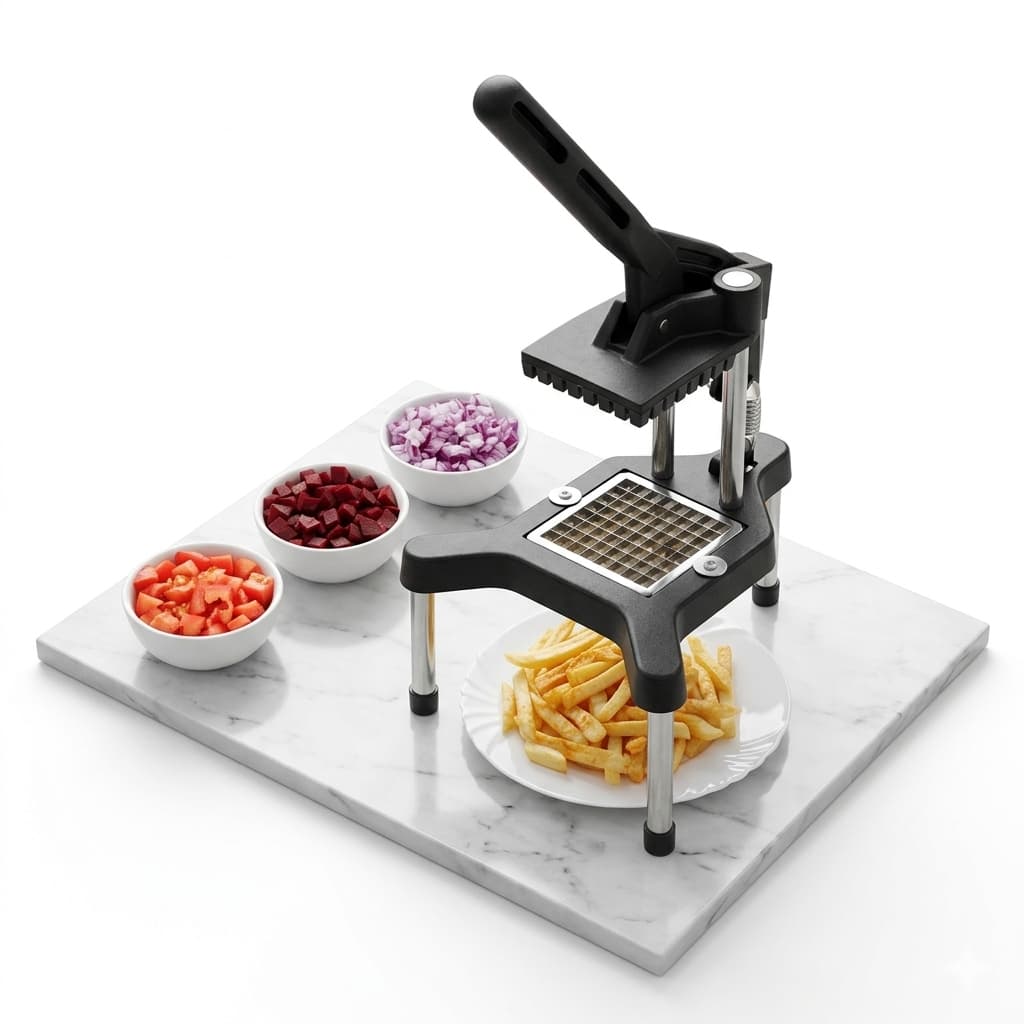 Picador Cortador De Legumes E Frutas Reforçado Nylon Preto Cabrita