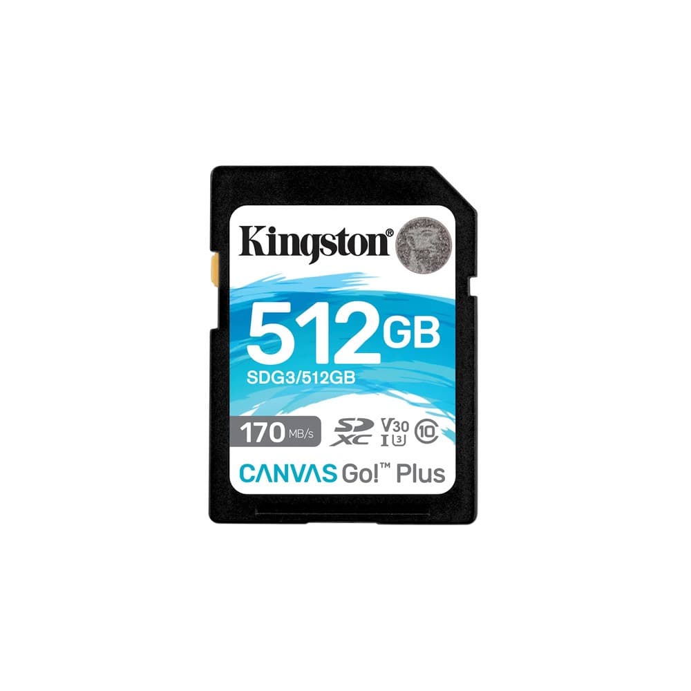 Cartão De Memória Kingston 512gb, Sdxc Canvas Go Plus - Sdg3/512g