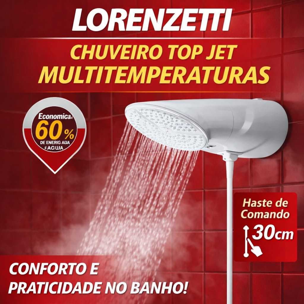 Chuveiro Lorenzetti 4 Temperaturas Top Jet Elétrico Original