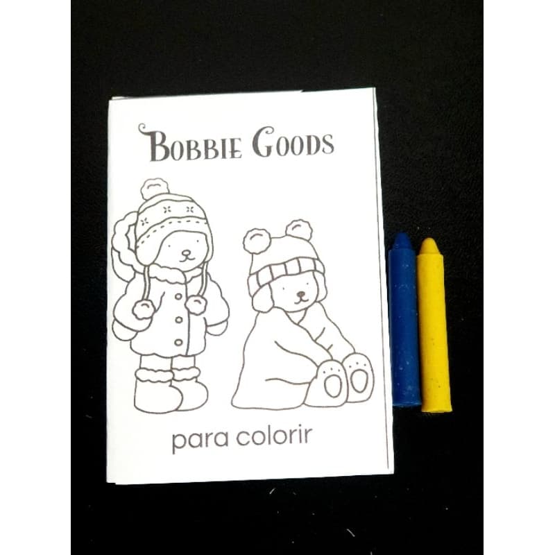 10 mini Lembrancinha de colorir Temas Variados ou Personalizado + 2 Giz de Cera