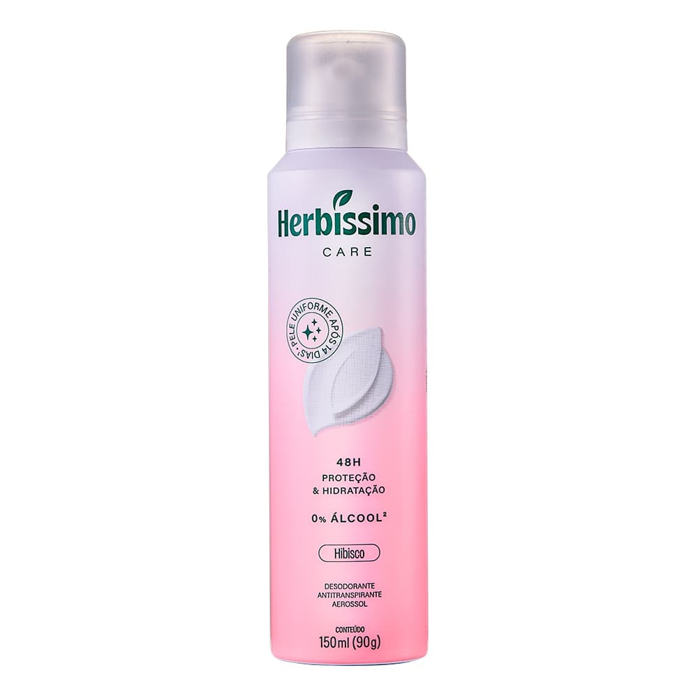 Desodorante Aerossol Antitranspirante Herbissimo Care Hibisco 150ml