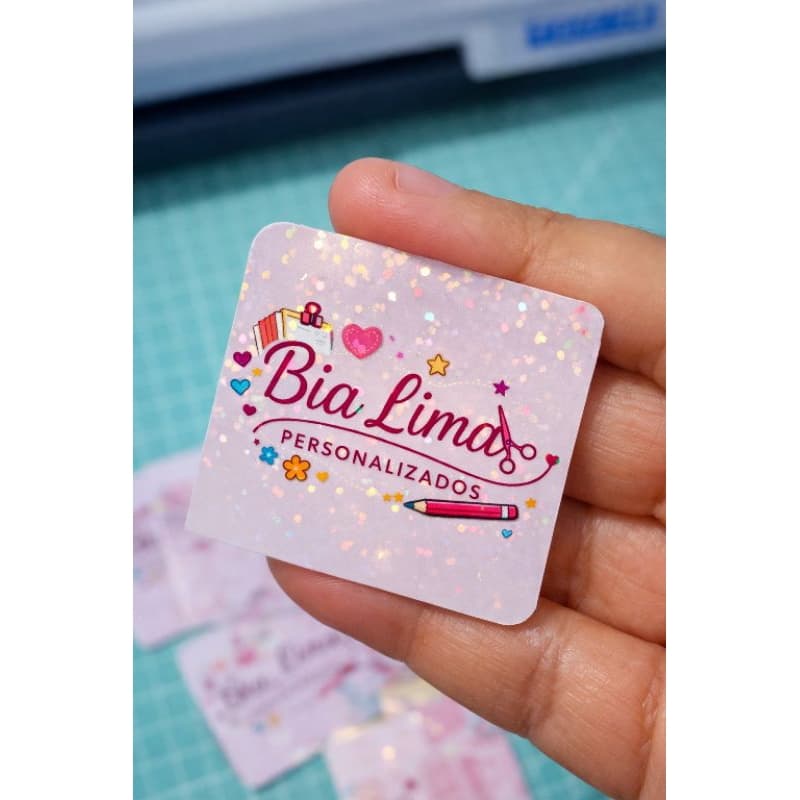 50 Cartão Visita 5x5cm| personalizado| envio rápido