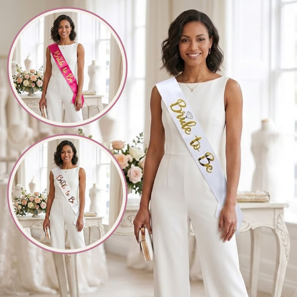 Faixa Corporal Bride to Be Noiva Despedida de Solteira Festa Chá de Lingerie Comemoração Noivado