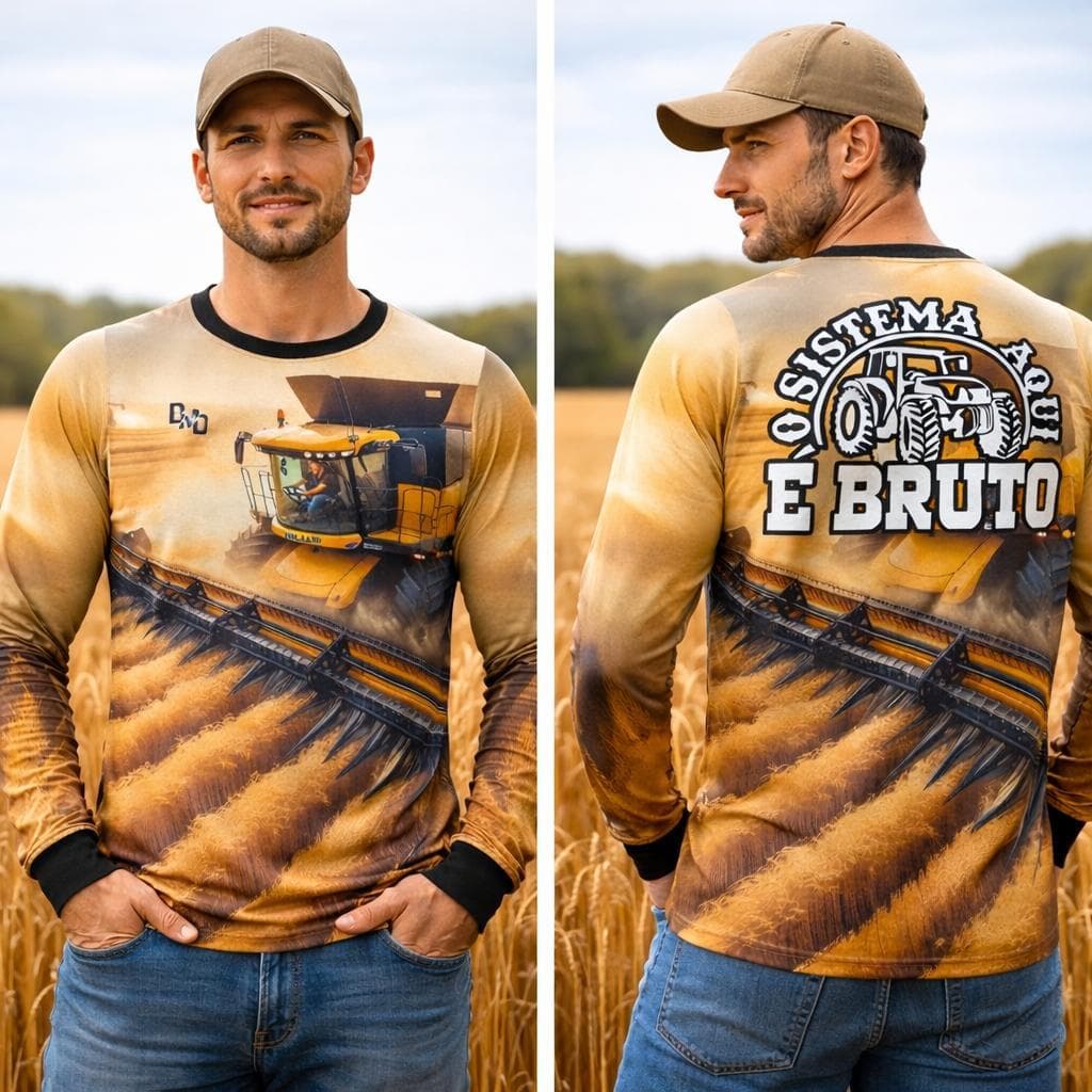 Camiseta Térmica Masculina com Proteção Solar UV Verão Manga Longa