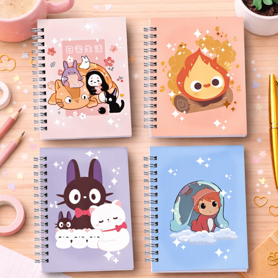 Sketchbook Studio Ghibli Caderno de Desenho Aquarela Capa Dura A5 90g 180g 240g Coleção