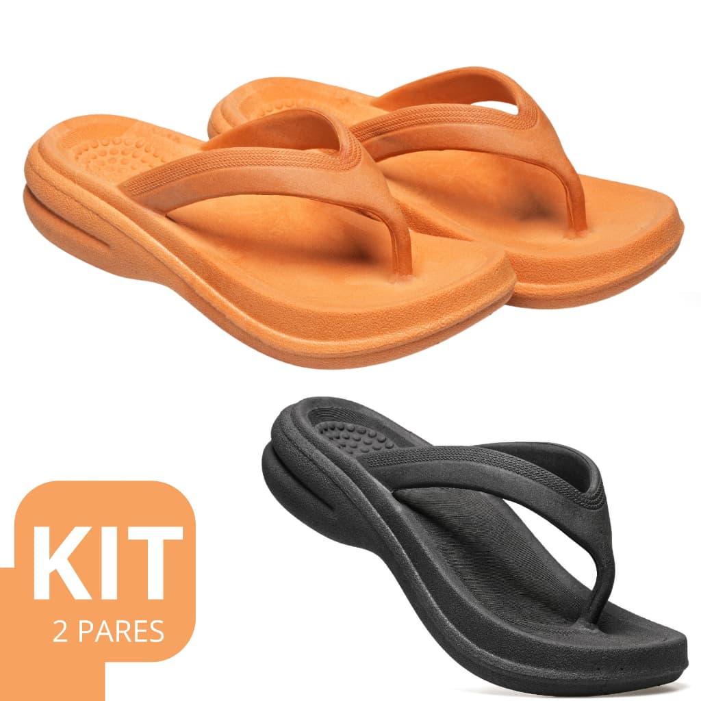 Kit 1 e 2 Pares Tamanco Ortopédico Leve Macio Confortavél