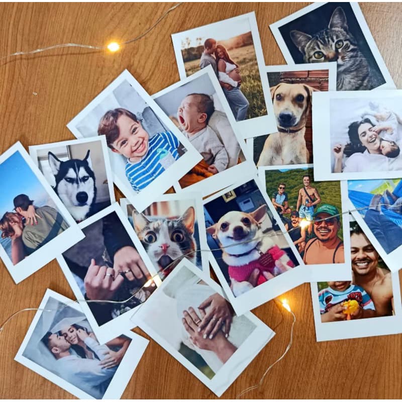 Photo Polaroid Kit 30 Mini Fotos 5x7cm Cabe na capinha do celular