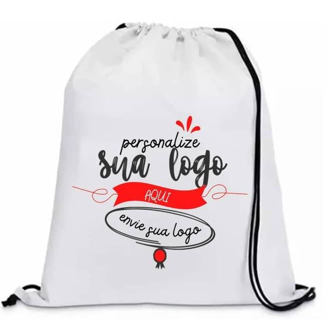 Mochila Saco Personalizada com sua estampa ou logomarca