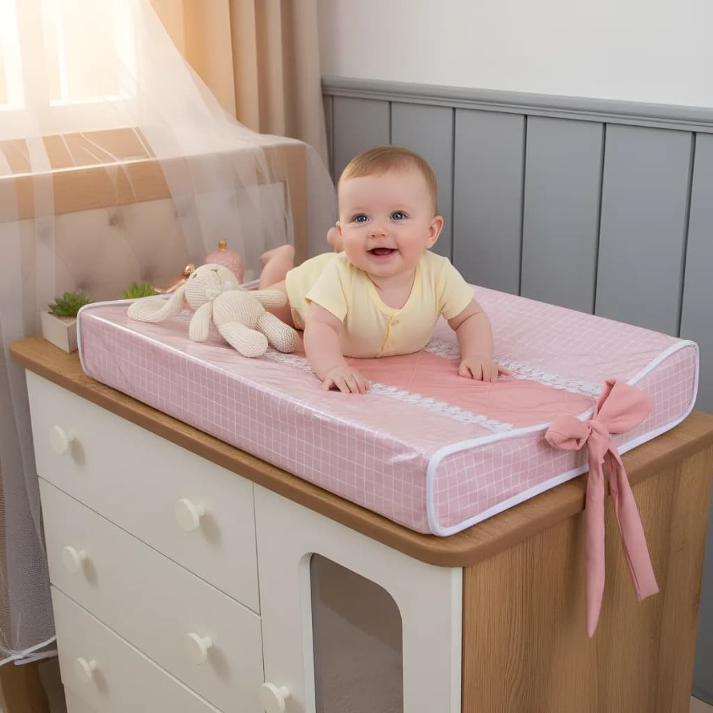 Trocador Plastificado Anatômico para Comoda de Bebe Menina