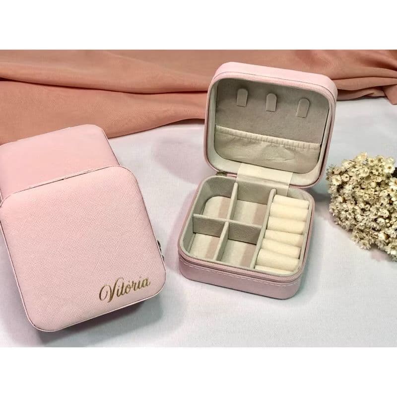 Conjunto de 4/8/12/16 peças: Bolsa de viagem portátil para presentes de festa/caixa de joias/caixa organizadora/carteira