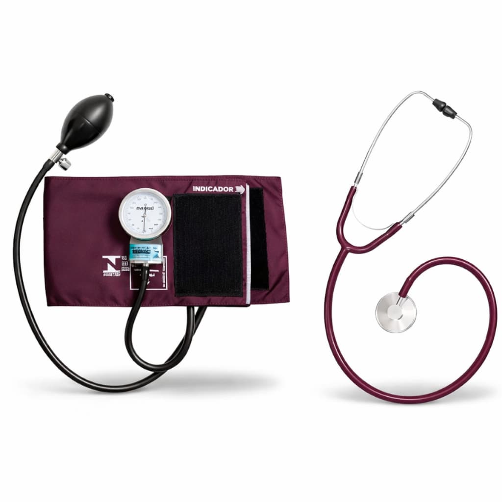 Kit Esfigmomanômetro Estetoscópio P.A.MED Profissional Adulto Bolsa Enfermagem Medicina Original