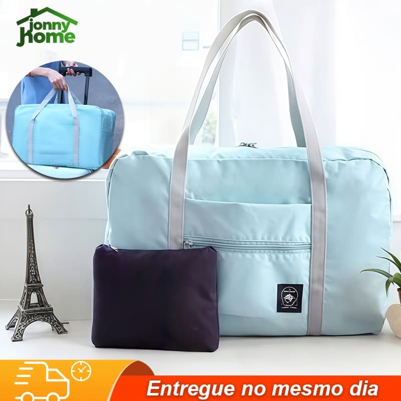 Mala de viagem dobrável portatíl e impermeável com grande capacidade Resistente