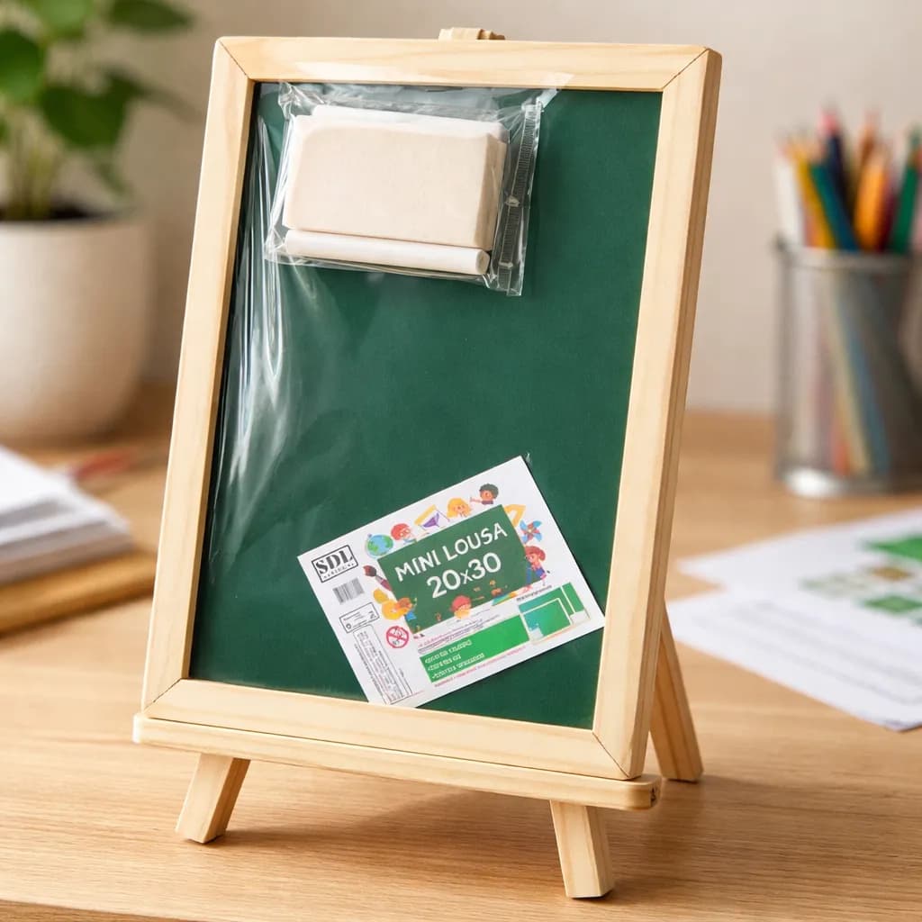 Mini Lousa 20x30cm + 1 Cavalete Brindes Lembranças Premium Presente Mimo