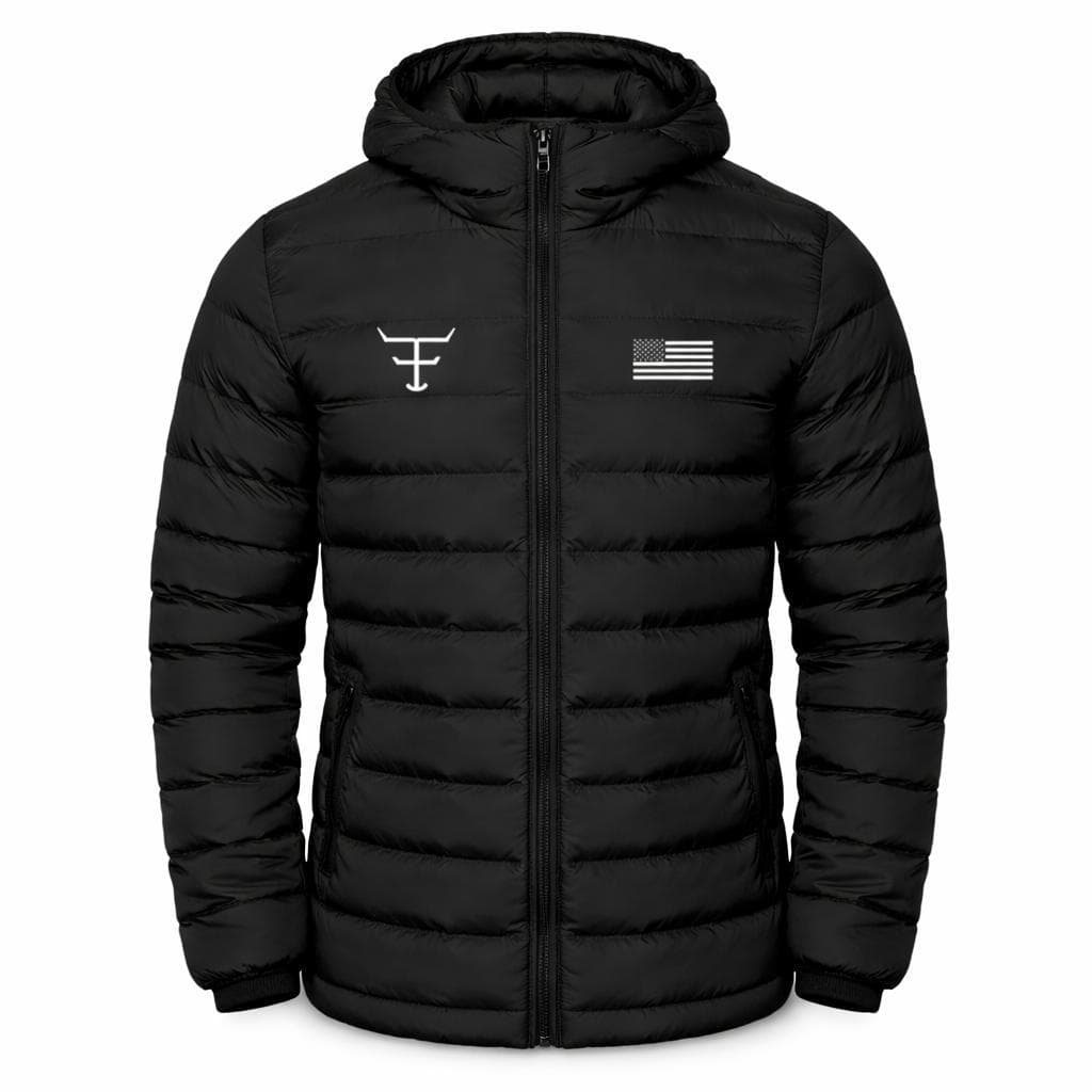 Bobojaco Masculino Bomber Com Capuz Jaqueta Puffer Corta Vento