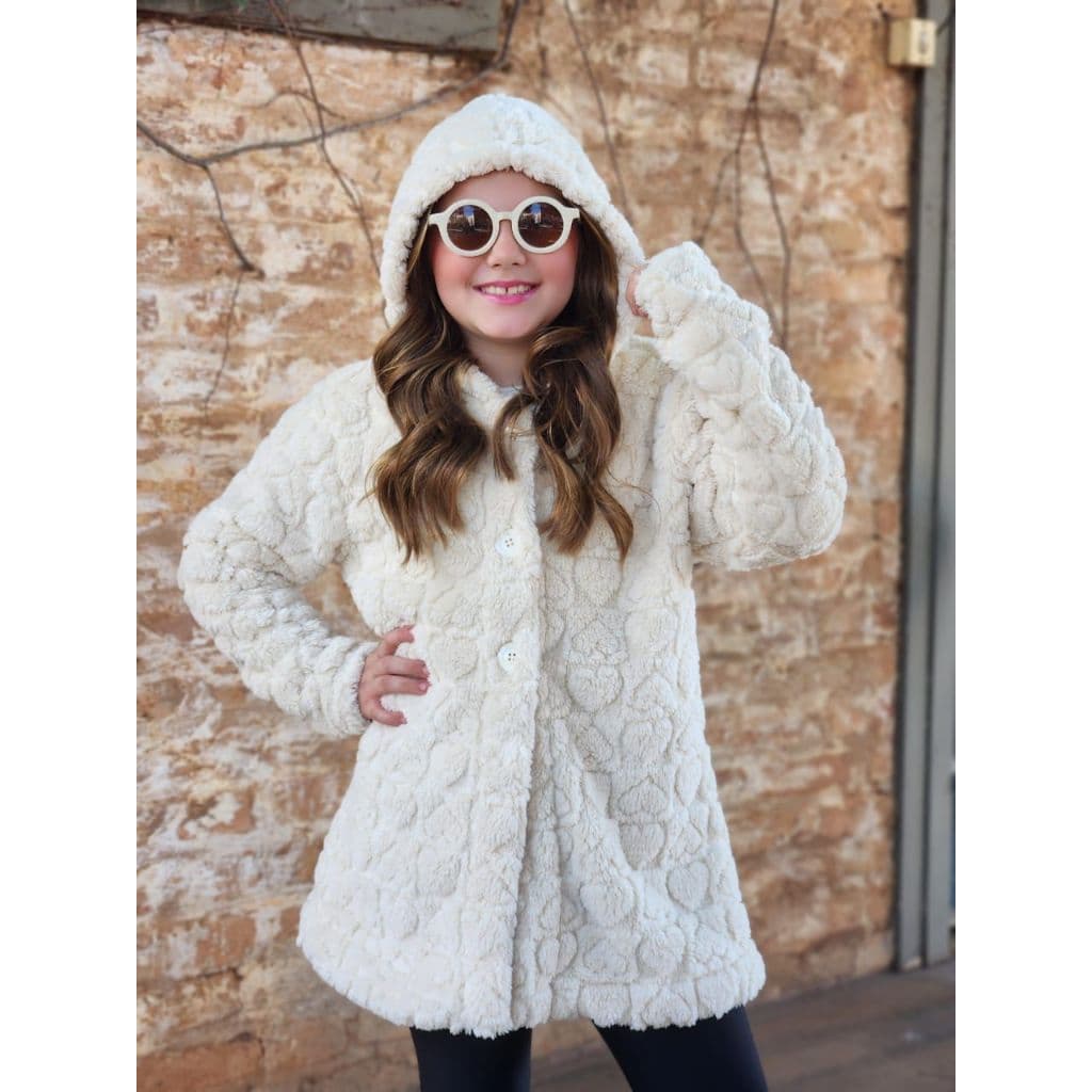 Casaco Infantil e Juvenil roupa de inverno menina Sobretudo teddy