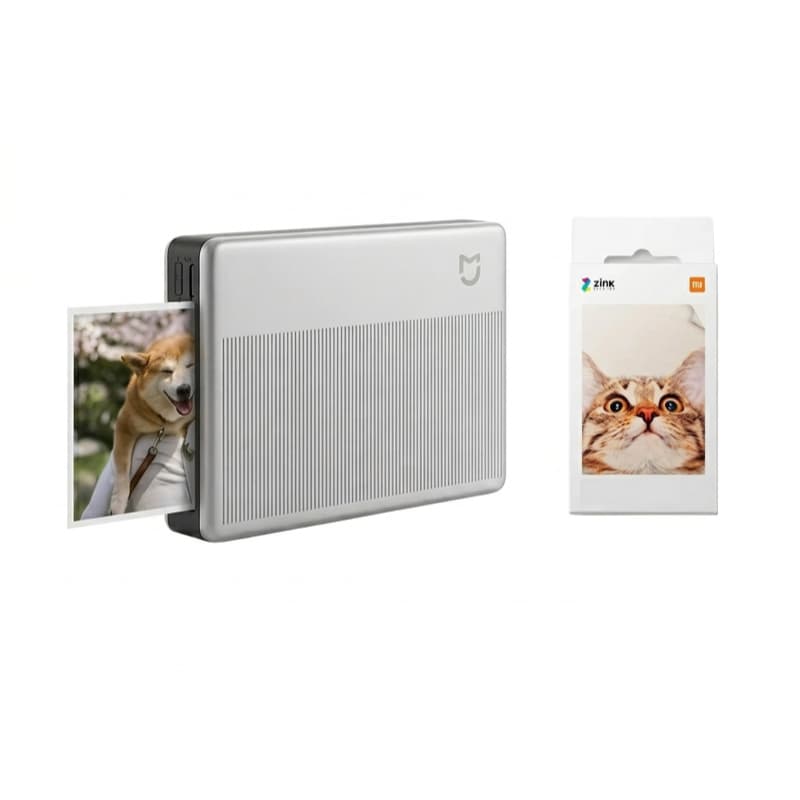 Impressora Portátil Pocket Photo Printer 1S Bluetooth Mini Fotográfica + 20 Papéis Zink