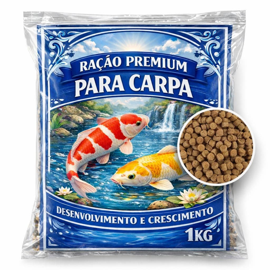 Ração para Carpa Premium 1kg CRESCIMENTO E DESENVOLVIMENTO