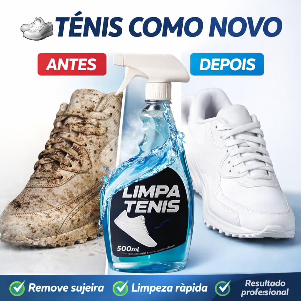 Limpa Tenis Branco Provita Spray Premium 500ml Limpeza Profunda Remove Manchas Amarelado Odores