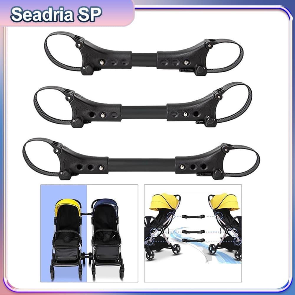 Kit 3 Pcs Duplo Carrinho De Bebê Conector Juntas Universais Infantil Cinta Linker Gancho