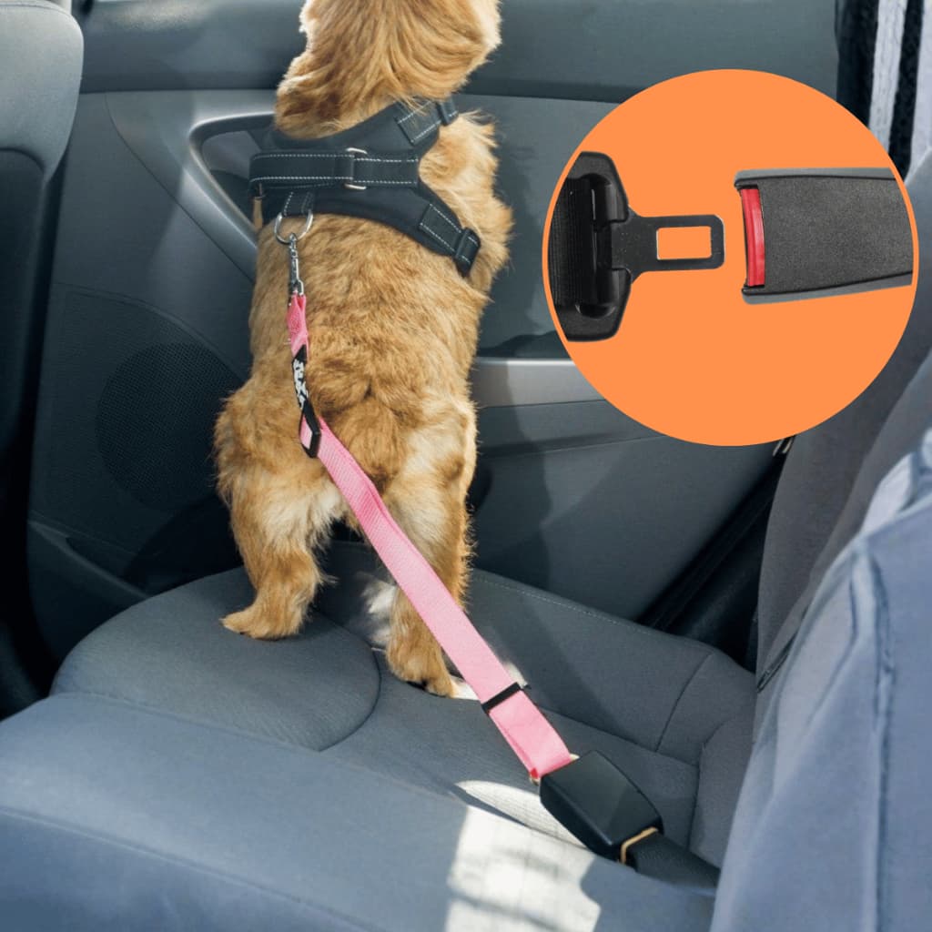 Cinto de Segurança Pet Ajustável para Carro Cachorro Universal Seguro Forte
