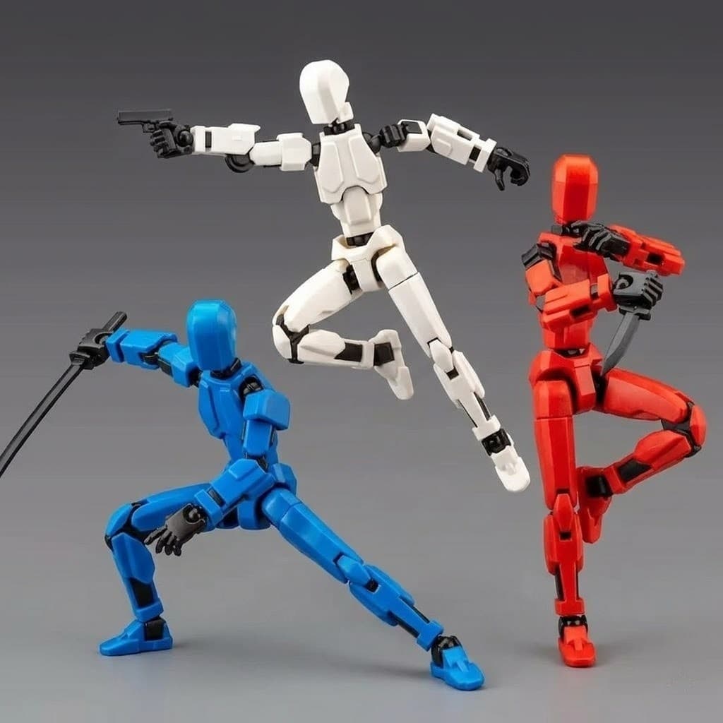 Dummy13 Boneco Articulado Conjunto de Armas | Action Figure 3D Colecionável