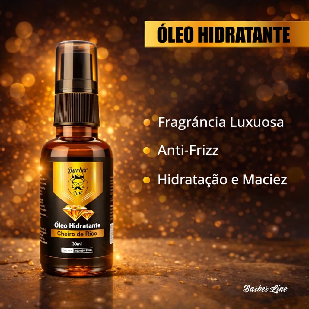 Óleo Para Barba Macia Perfumada Hidratação Cheiro De Rico