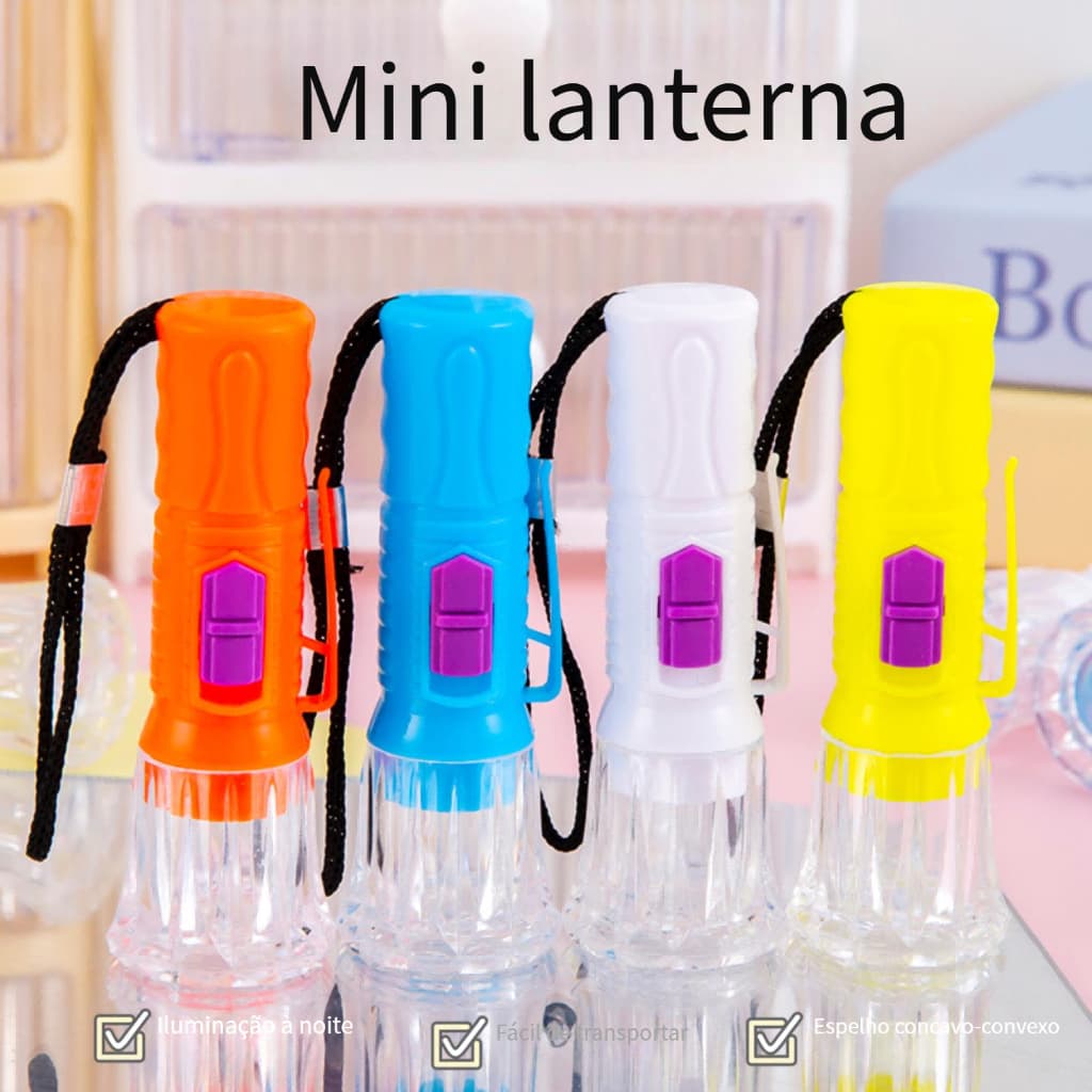 Kit C/24/36/72 Mini Lanterna Iluminação Noturna Led Portátil Iluminação Ferramenta Promoção