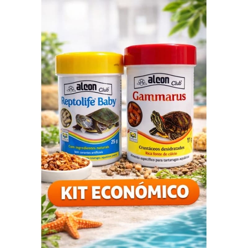 Alcon Club Reptolife Baby + Gammarus | Alimentação Completa - ENVIO IMEDIATO.